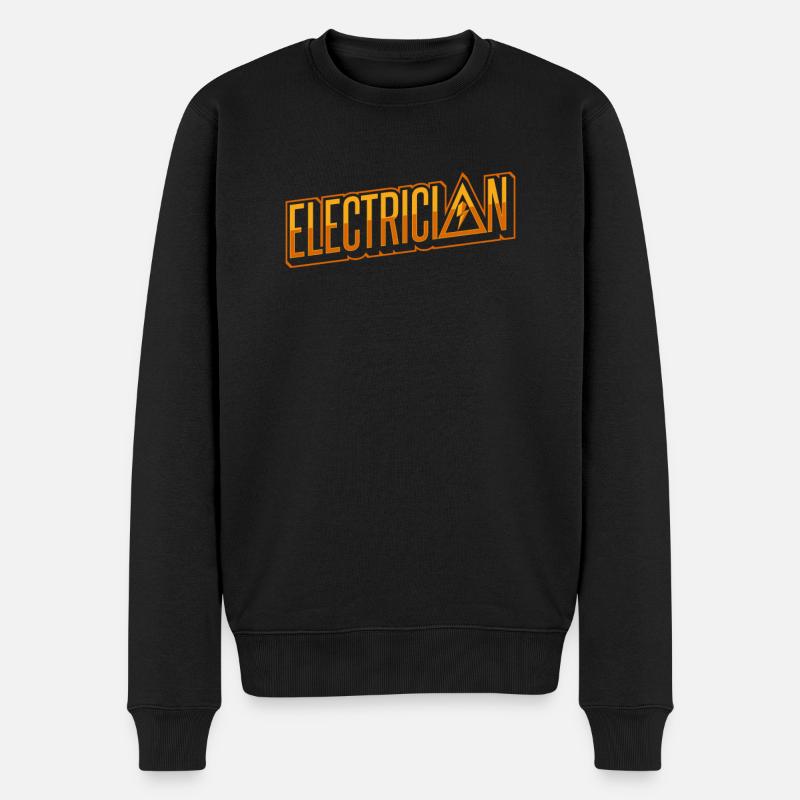 Elektriker Elektrotechniker Elektroniker - Männer Premium Bio Pullover - Schwarz