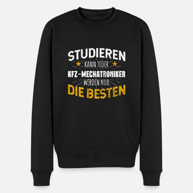 Kfz Mechatroniker - Männer Premium Bio Pullover - Schwarz