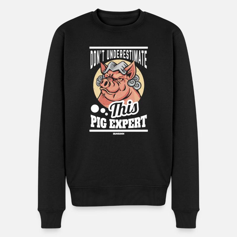 Cochon - Pull Premium bio Homme - noir