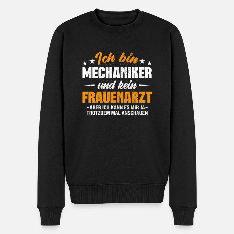 Mechaniker - Männer Premium Bio Pullover - Schwarz
