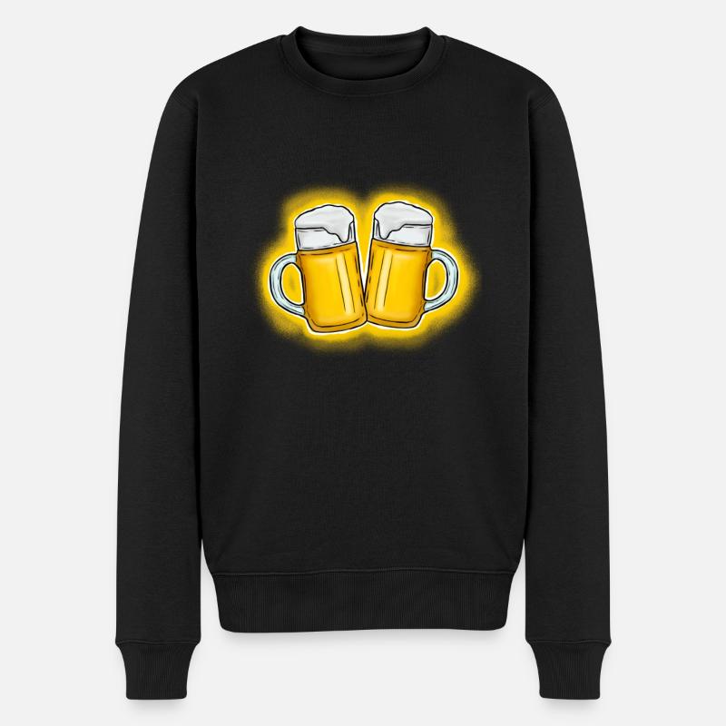 Cruches à bière grillée - Pull Premium bio Homme - noir