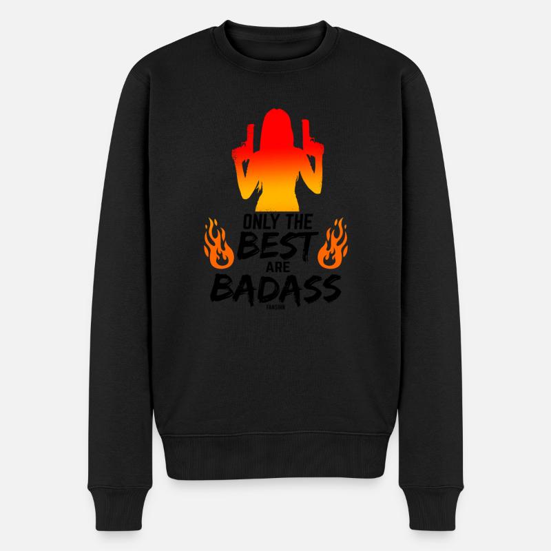 femme dure - Pull Premium bio Homme - noir