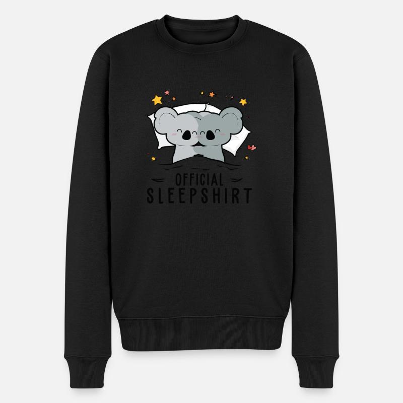 Offizielles Schlafanzug Koala Funny - Männer Premium Bio Pullover - Schwarz