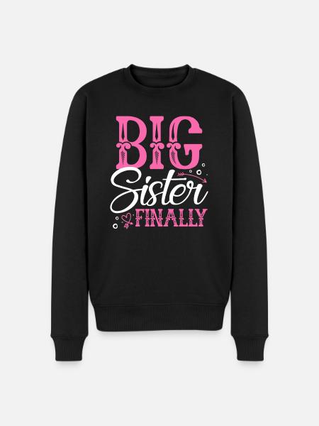 Big Sister Finally - Men's Premium Organic Jumper - black