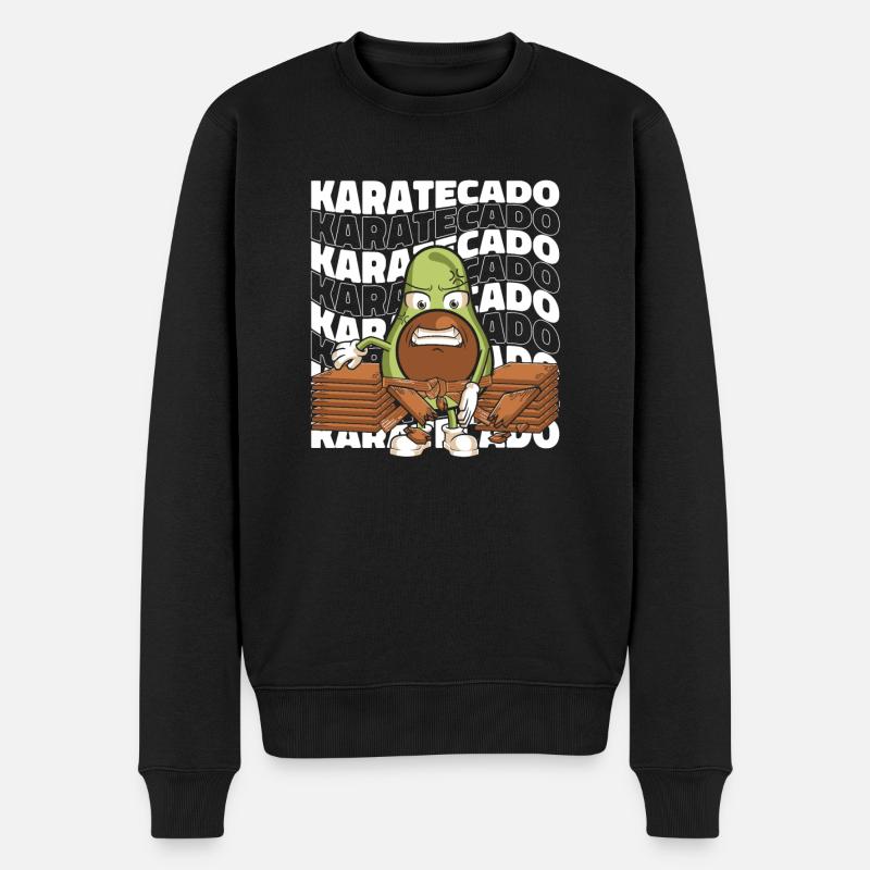 Karate - Männer Premium Bio Pullover - Schwarz