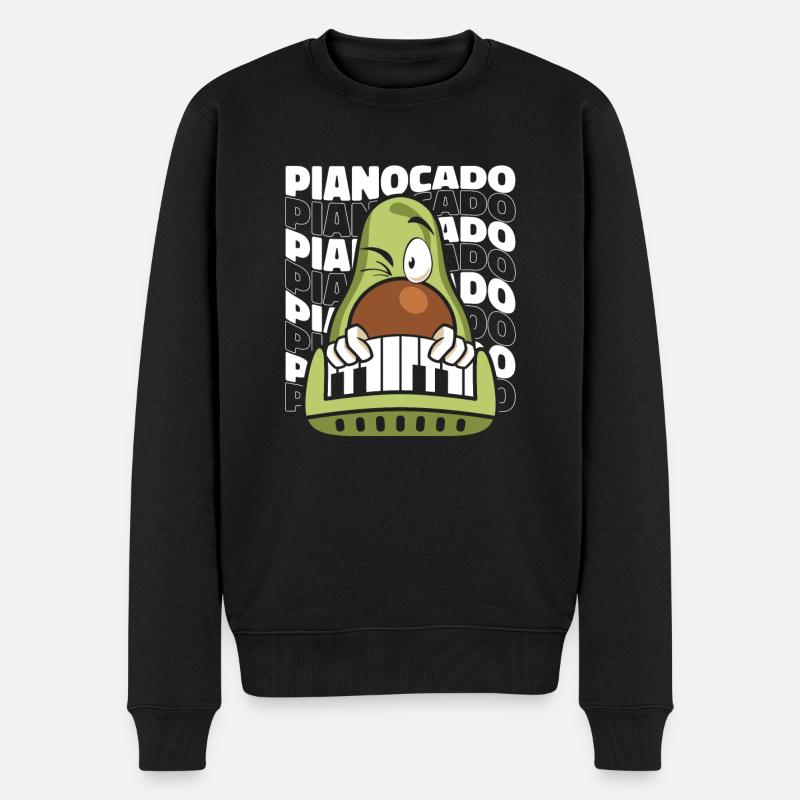 Klavier Pianiste piano - Pull Premium bio Homme - noir