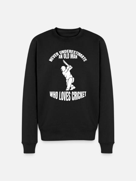 Cricket Cricket Saying Cricket Fan Team Gift - Men's Premium Organic Jumper - black