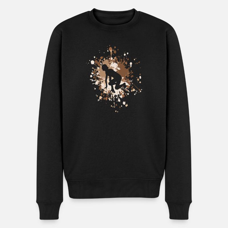 Athlétisme Starter Runner Color Splash - Pull Premium bio Homme - noir