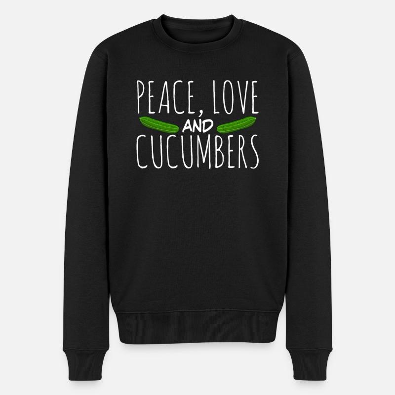 Cucumber Cucumbers Cucumbers - Men's Premium Organic Jumper - black