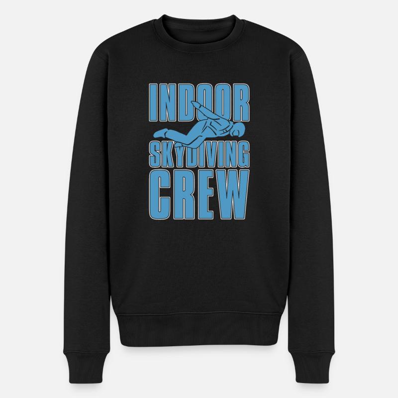 Indoor-Skydiving - Männer Premium Bio Pullover - Schwarz