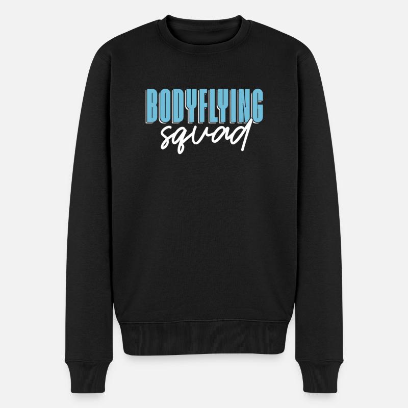 Indoor-Skydiving - Männer Premium Bio Pullover - Schwarz