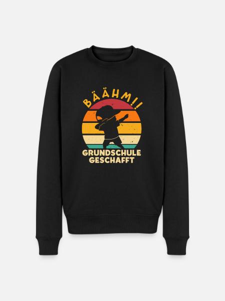 Bäähm Grundschule geschafft - Männer Premium Bio Pullover - Schwarz