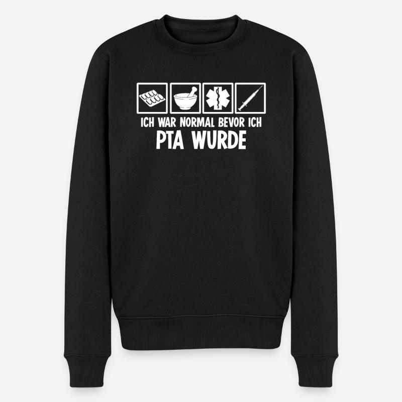 PTA Pharmazie Apotheke - Männer Premium Bio Pullover - Schwarz