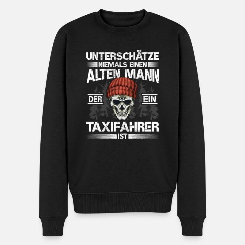 Taxifahrer - Männer Premium Bio Pullover - Schwarz