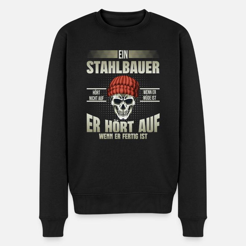 Stahlbauer Metallbauer - Männer Premium Bio Pullover - Schwarz