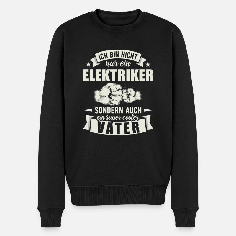 Elektriker - Männer Premium Bio Pullover - Schwarz