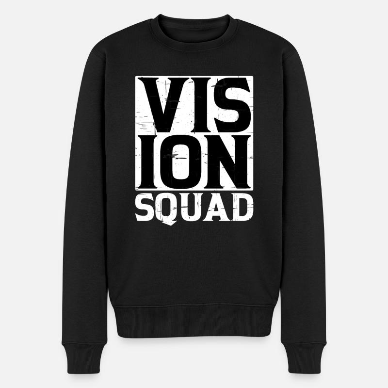 Vision Squad 4 - Männer Premium Bio Pullover - Schwarz
