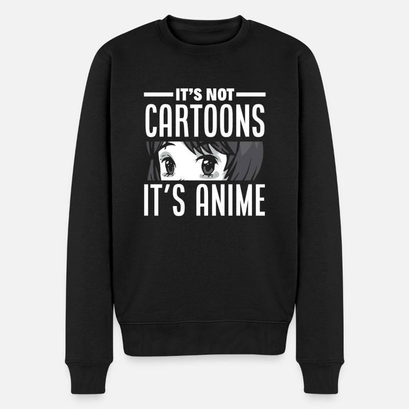 Lustiges Anime Geschenk - Männer Premium Bio Pullover - Schwarz