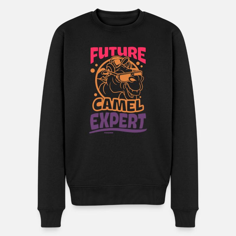Future Camel Expert - Männer Premium Bio Pullover - Schwarz