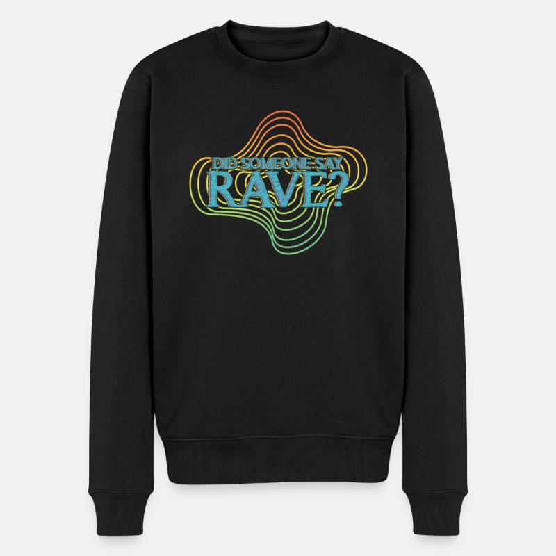 Raver Techno Rave Trance Hardtekk - Pull Premium bio Homme - noir