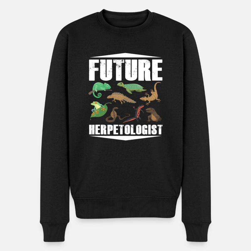 Futurs herpétologistes Reptiles Amphibiens - Pull Premium bio Homme - noir
