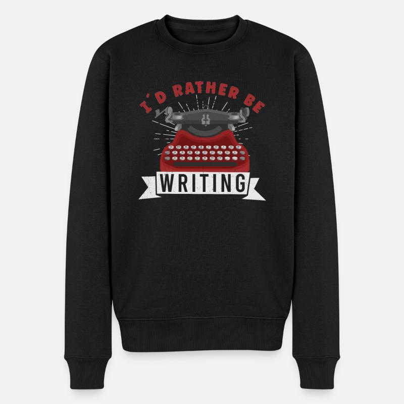 Auteur Écriture Écrivain Littérature - Pull Premium bio Homme - noir