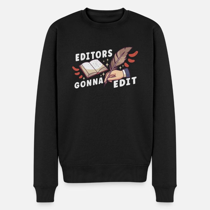 Auteur Écriture Écrivain Littérature - Pull Premium bio Homme - noir