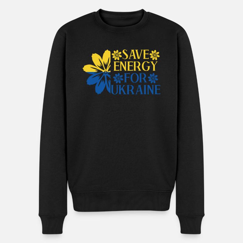 Ukraine Ukrainiens Drapeau ukrainien - Pull Premium bio Homme - noir