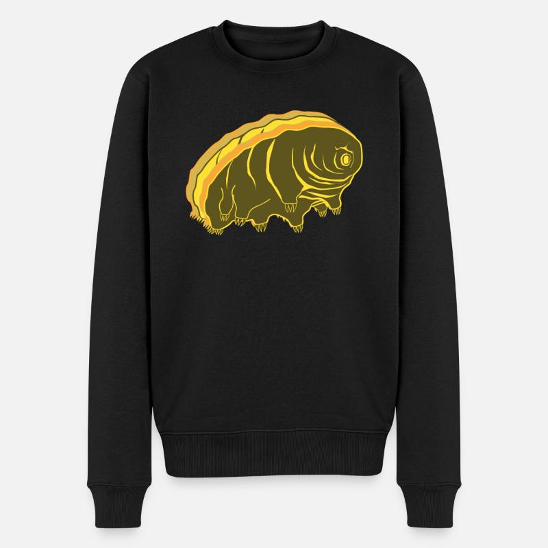 Tardigrade Ours d’eau Rétro Tardigrades - Pull Premium bio Homme - noir