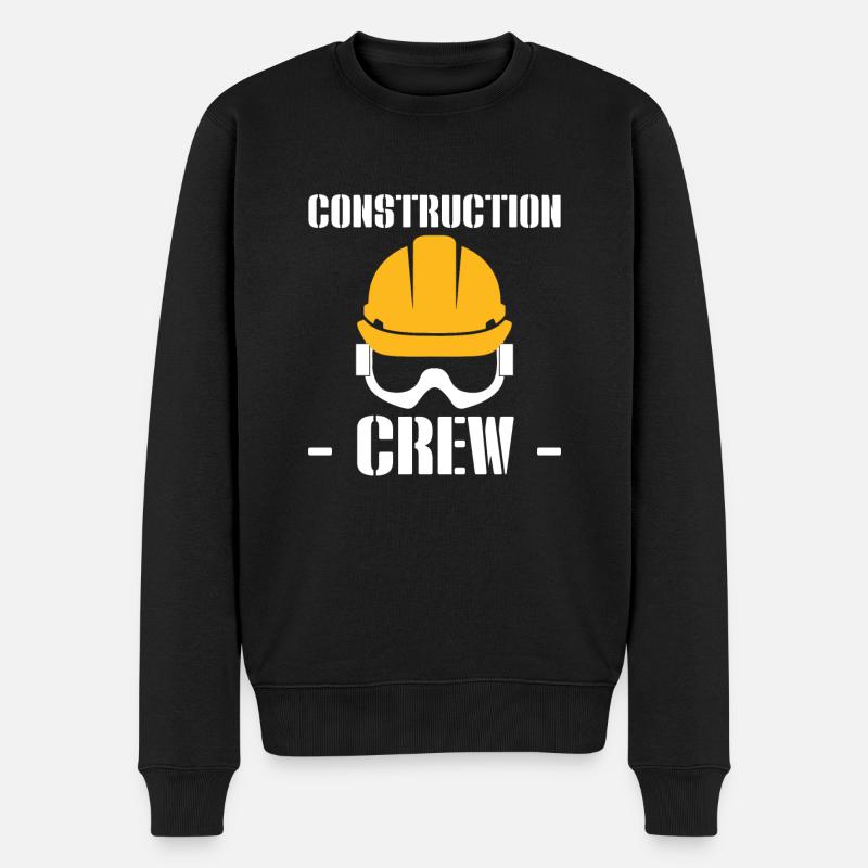 Construction Crew Straßenarbeiter - Männer Premium Bio Pullover - Schwarz