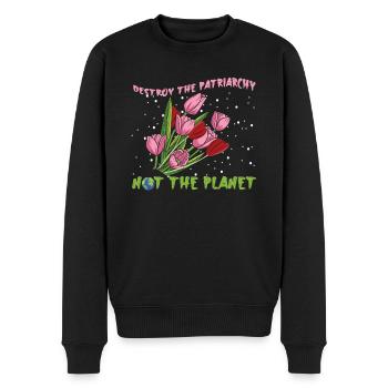 Destroy Patriarchy Feminism Rights Womens Equality - Männer Premium Bio Pullover - Schwarz - Vorne - Nico (187cm)