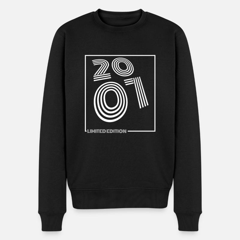 2007 Limited Zebra Edition - Männer Premium Bio Pullover - Schwarz