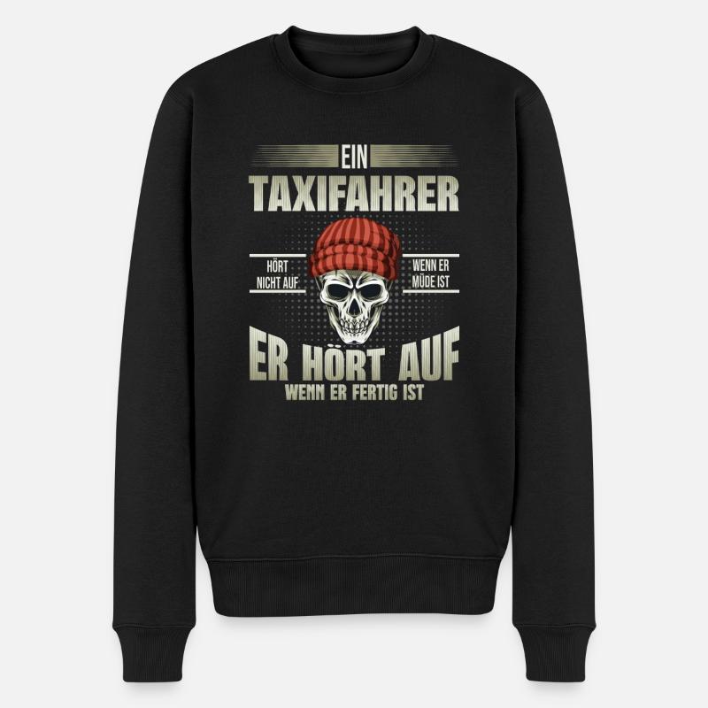 Taxifahrer - Männer Premium Bio Pullover - Schwarz