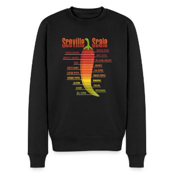 Scoville-Skala Habanero-Chili-Liebhaber - Männer Premium Bio Pullover - Schwarz - Vorne - Nico (187cm)