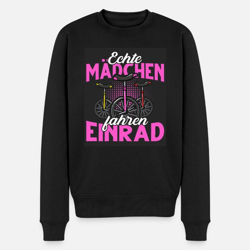 Einrad - Männer Premium Bio Pullover - Schwarz