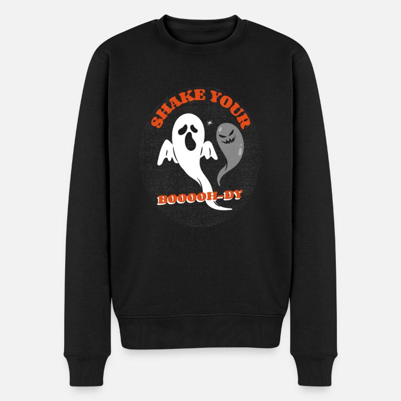 Halloween1 0 - Männer Premium Bio Pullover - Schwarz