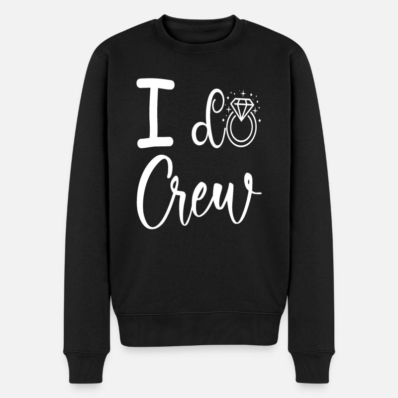 Ich mache Crew Hochzeit Brautdusche Brautjungfer - Männer Premium Bio Pullover - Schwarz