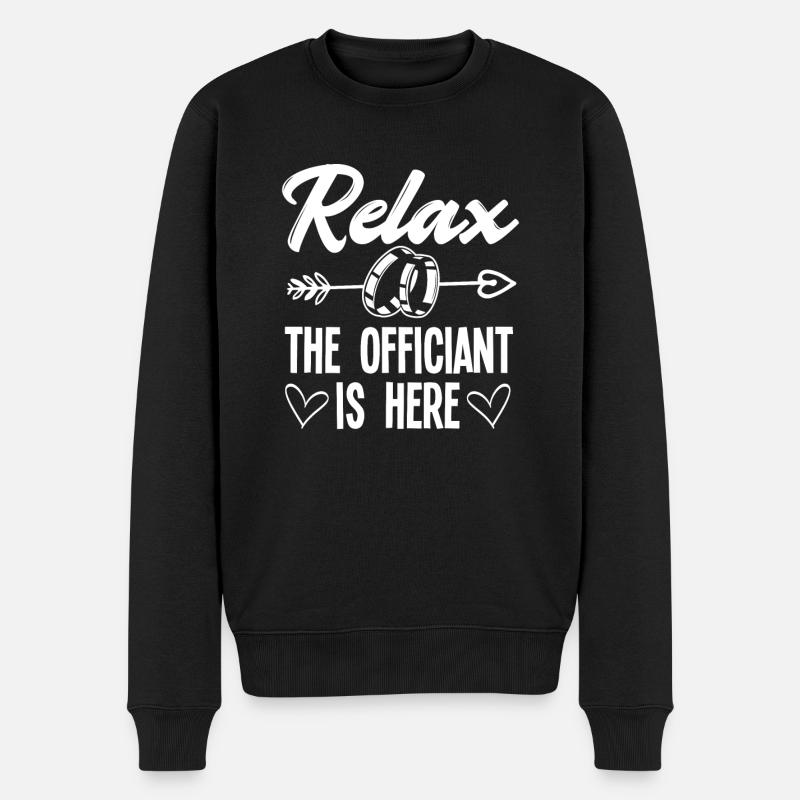 Standesbeamter Standesbeamtin Hochzeit - Männer Premium Bio Pullover - Schwarz