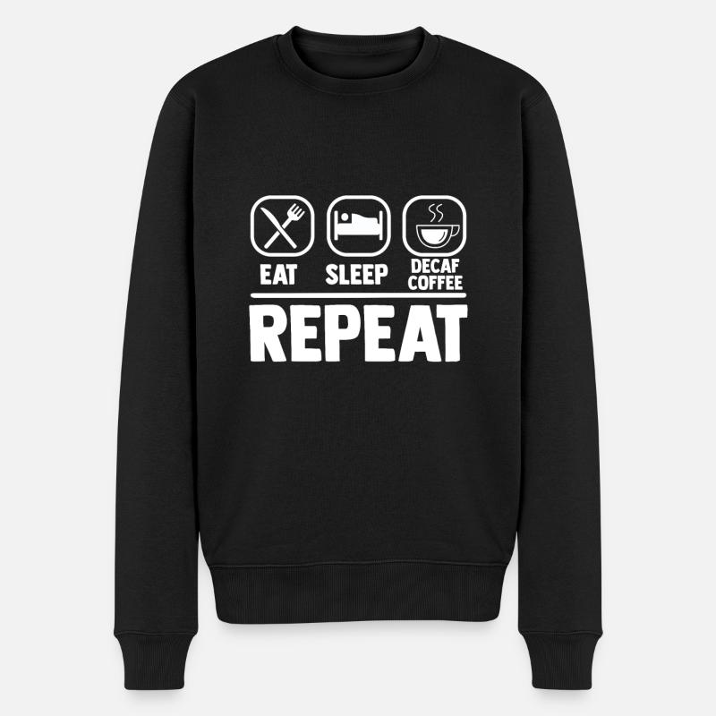 Café décaféiné - décaféiné - Pull Premium bio Homme - noir