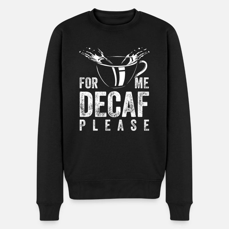 Café décaféiné - décaféiné - Pull Premium bio Homme - noir