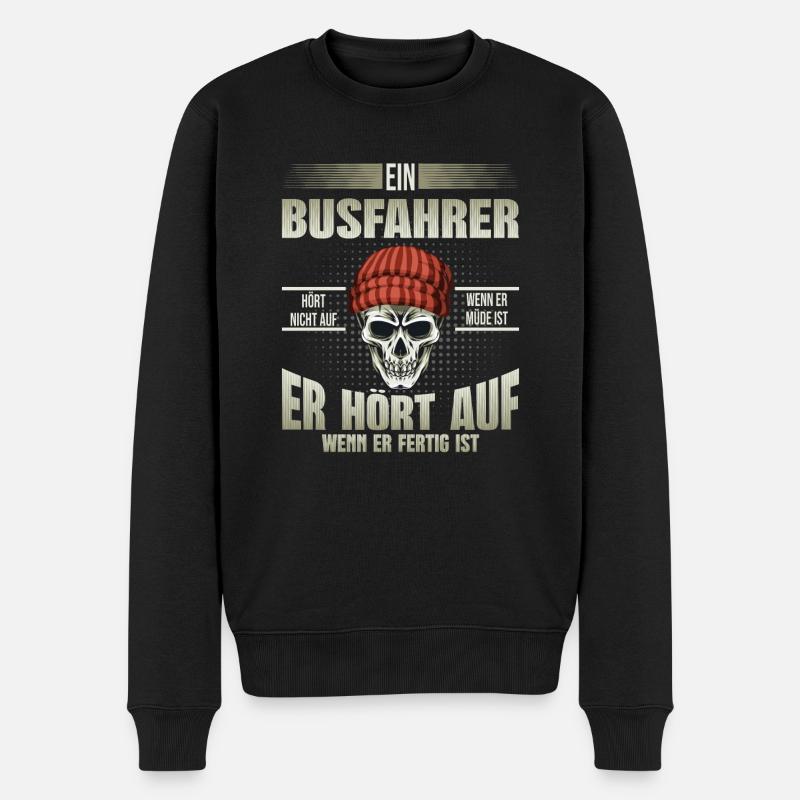 Busfahrer Bus - Männer Premium Bio Pullover - Schwarz