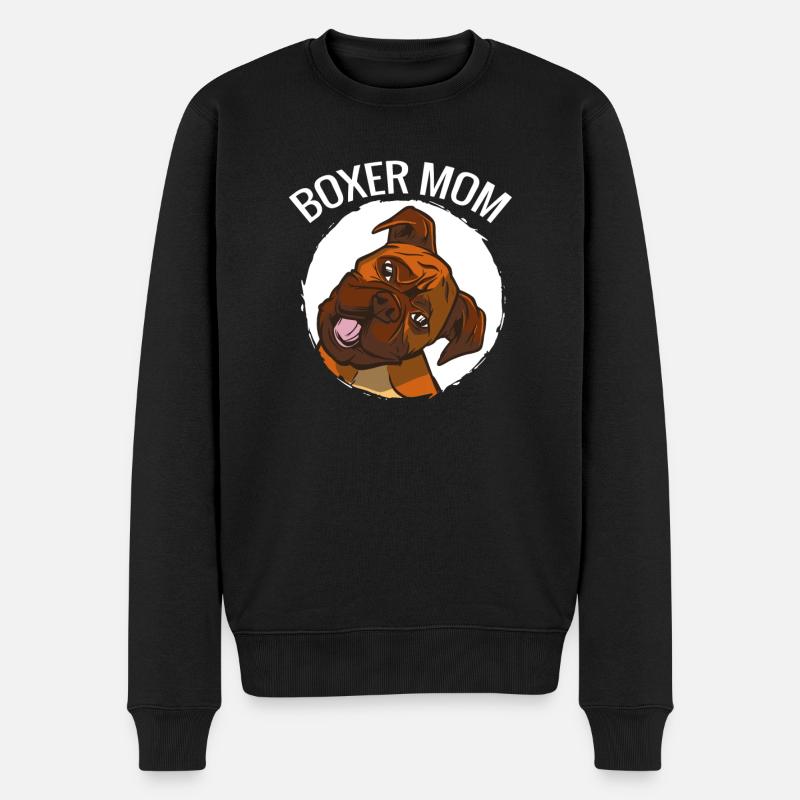 Boxer Boxerhund Hund Hundebesitzer Hundeliebhaber - Männer Premium Bio Pullover - Schwarz
