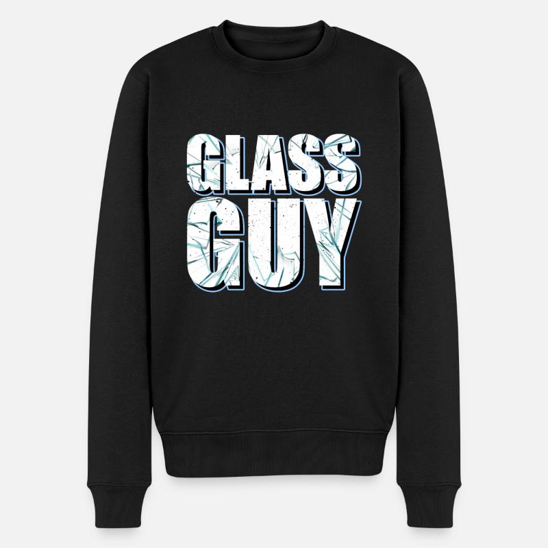 Glass Guy - Glassblowing - Männer Premium Bio Pullover - Schwarz