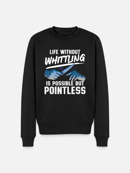 Whittler | Woddcarving - Männer Premium Bio Pullover - Schwarz
