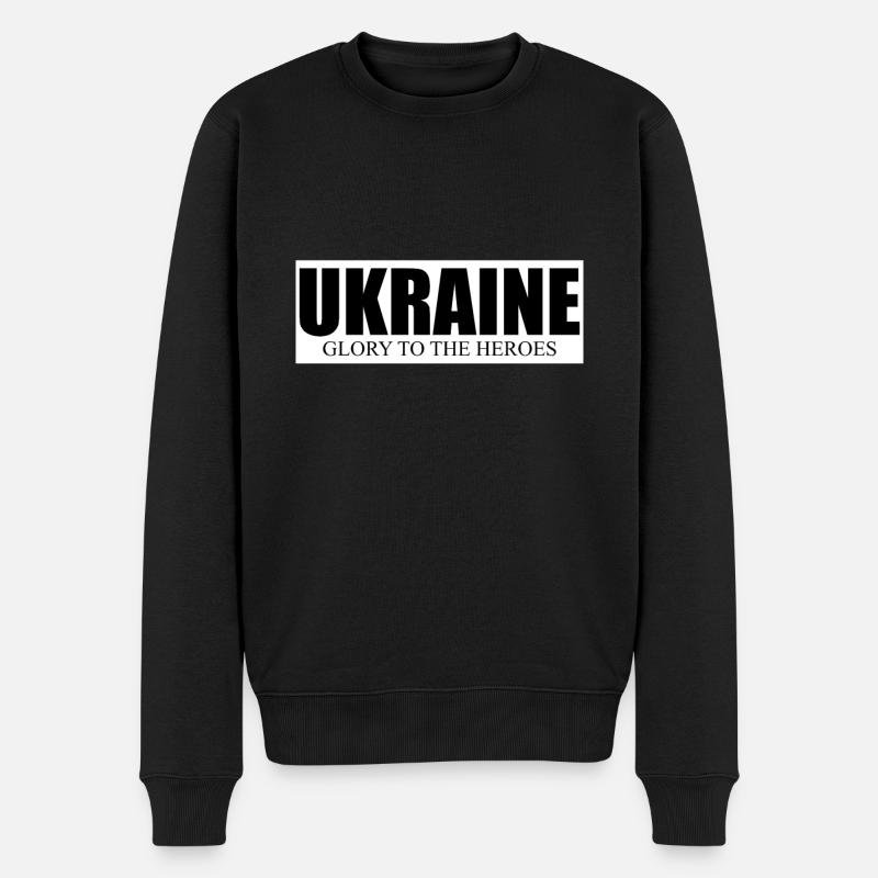 Ukraine Sieg - Männer Premium Bio Pullover - Schwarz
