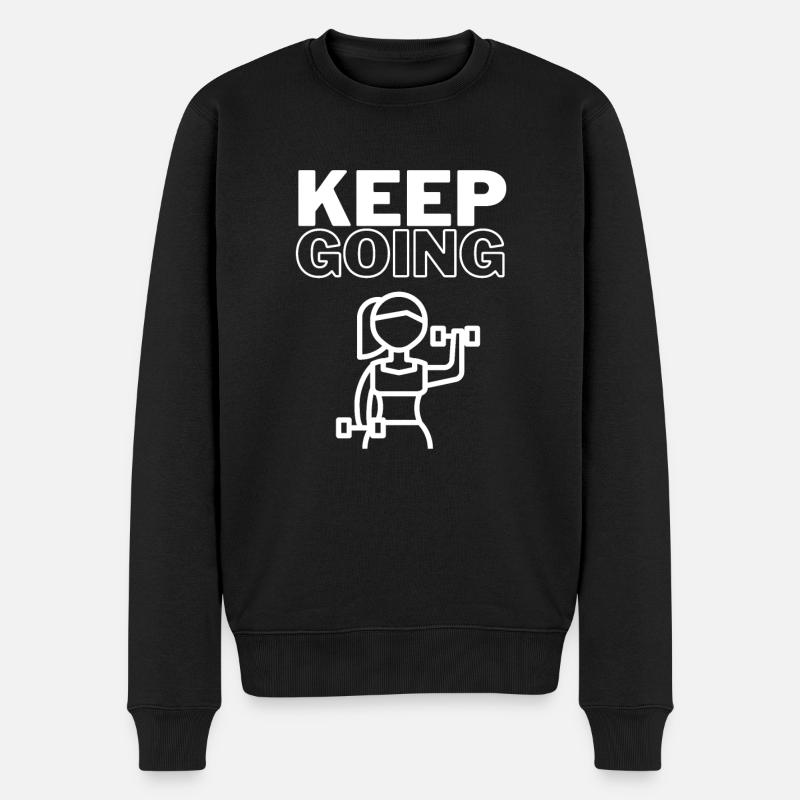 Continuer - Pull Premium bio Homme - noir