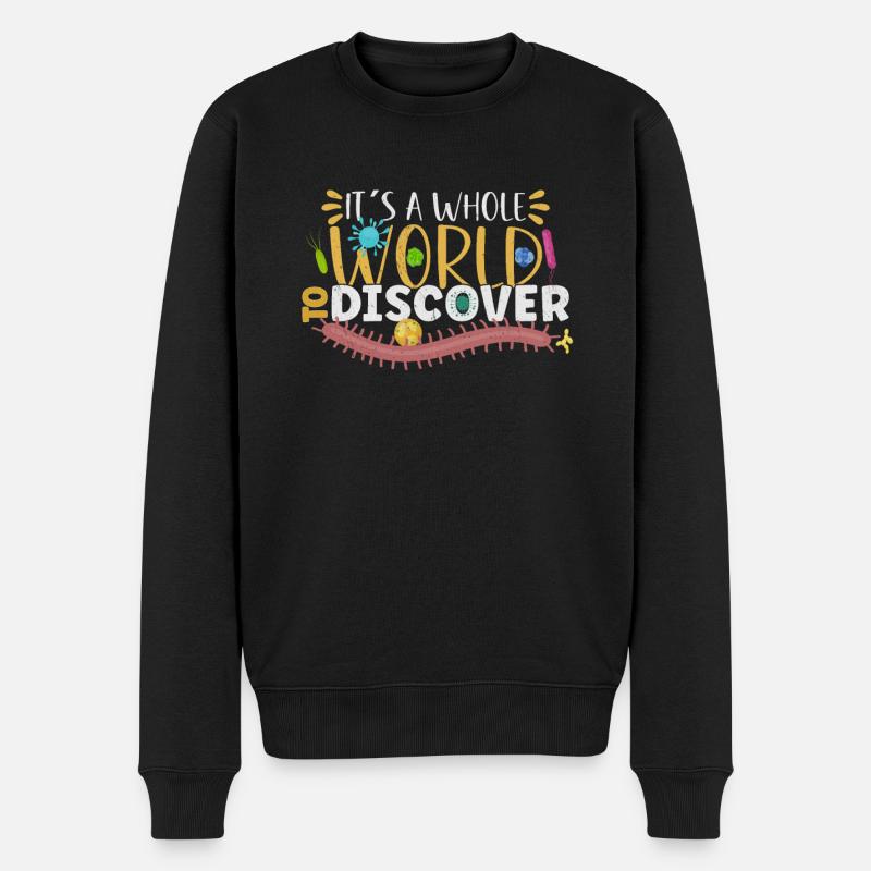 Microbiologist Microbiology Lab Staph Biology - Männer Premium Bio Pullover - Schwarz