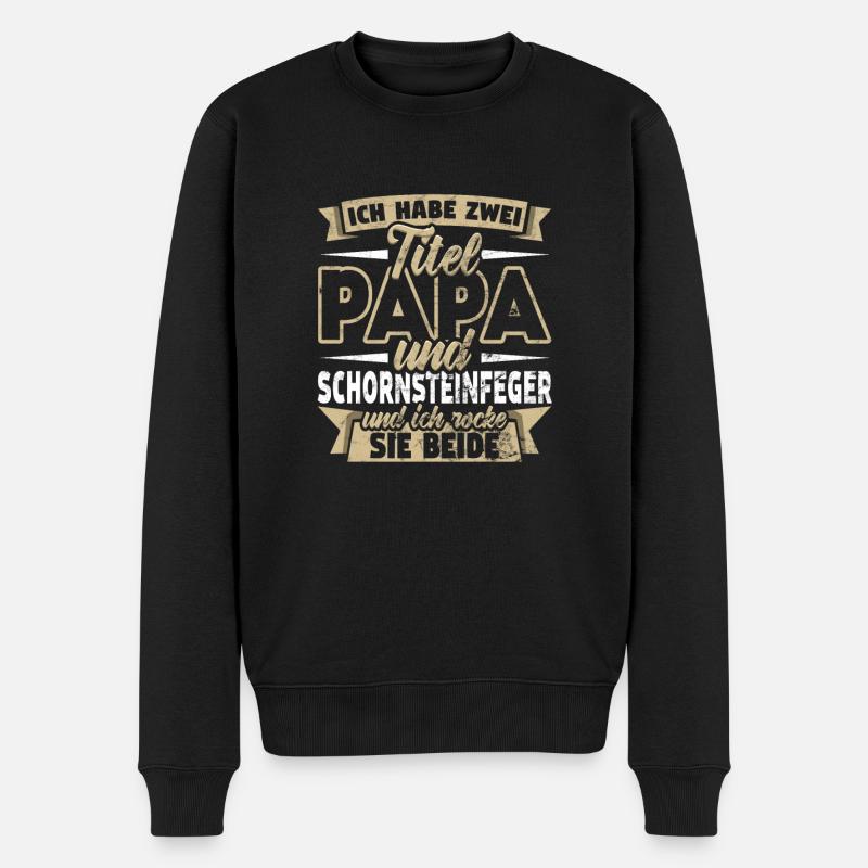 Schornsteinfeger - Männer Premium Bio Pullover - Schwarz