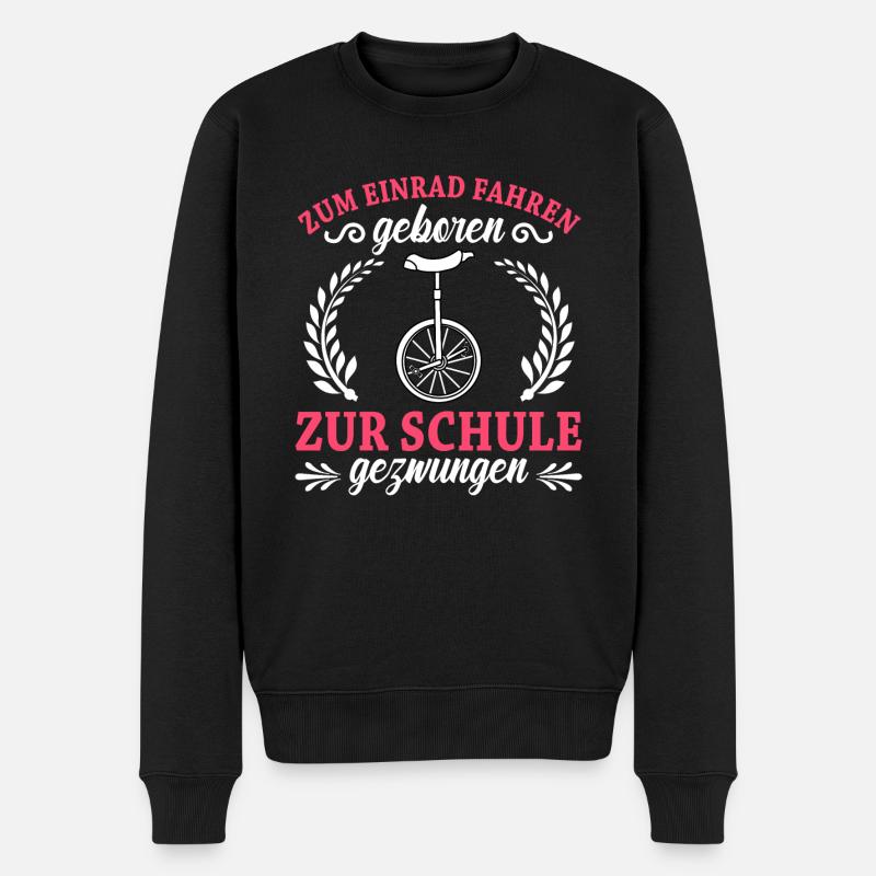 Einrad - Männer Premium Bio Pullover - Schwarz