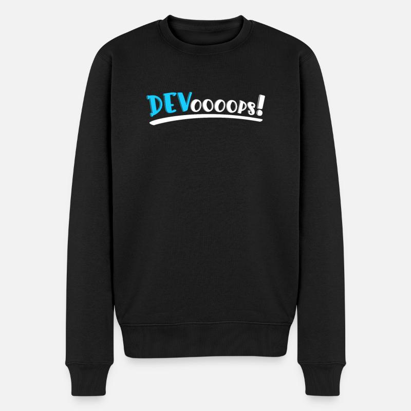 Sys-Admin Developer Devops Engineer - Men's Premium Organic Jumper - black